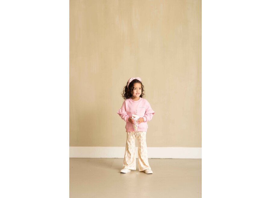 Flared pants - Cherry party