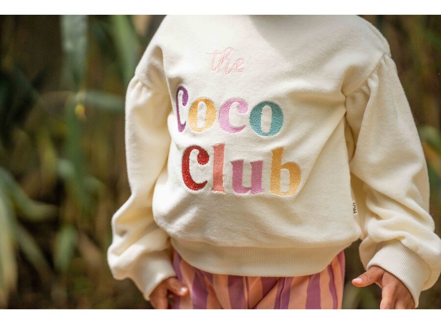 Balloon sweater 'Coco club' - Cream