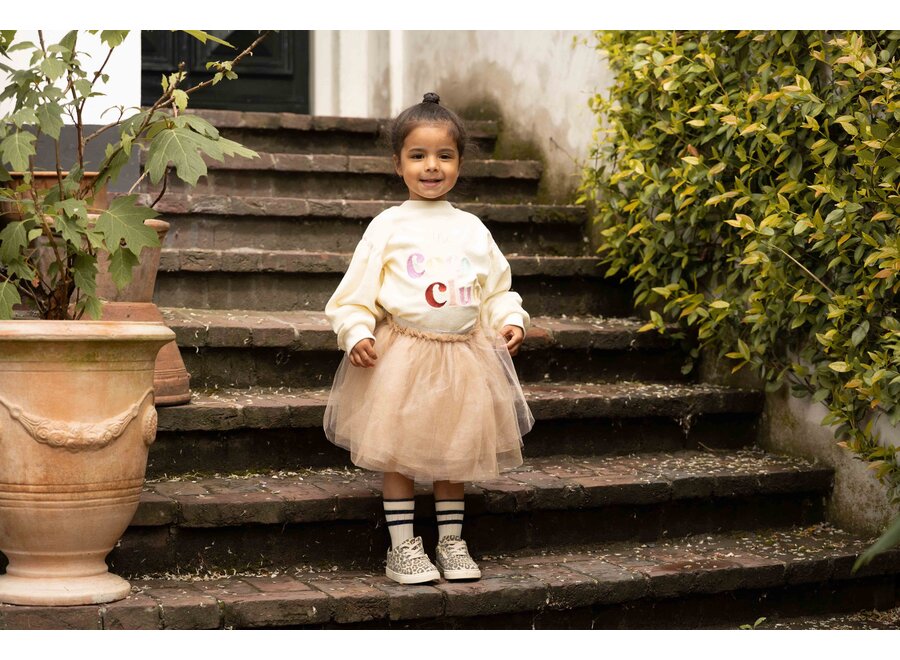 Balloon sweater 'Coco club' - Cream