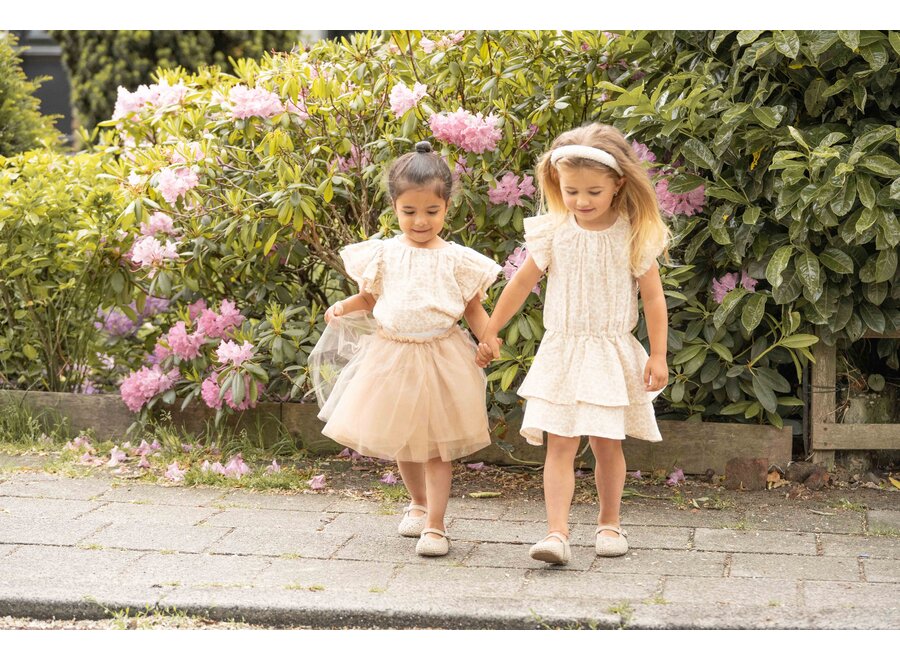 Tutu tulle skirt - Shiny beige