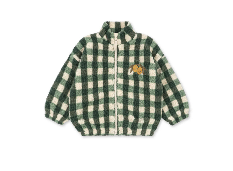 Jody teddy jacket - Green check