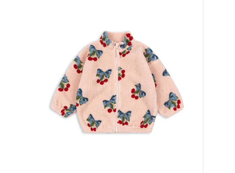 Jody teddy jacket - Amarena rose