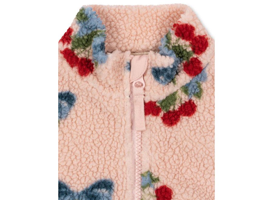 Jody teddy jacket - Amarena rose