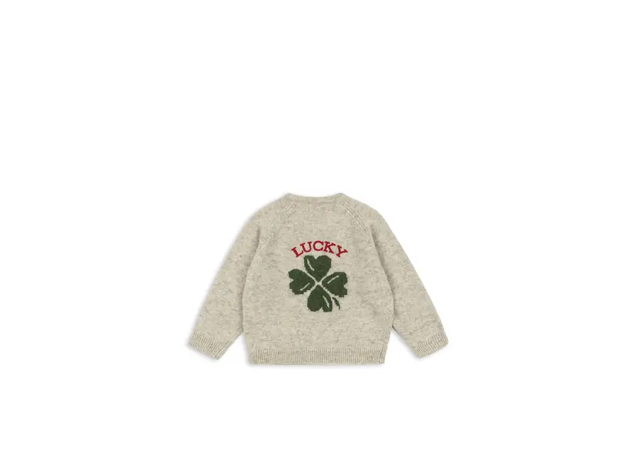 Bill knit cardigan - Off white melange