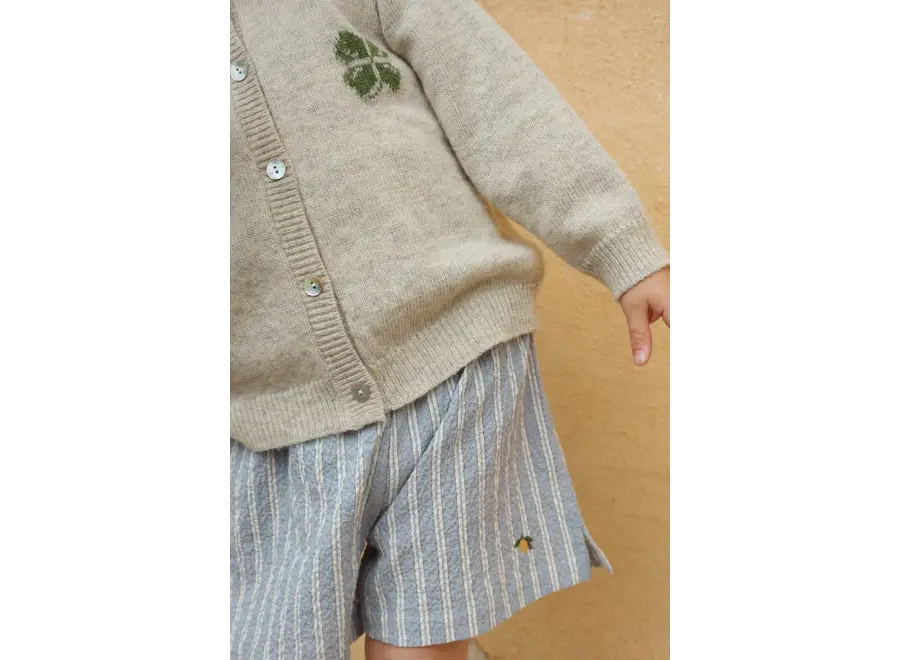 Bill knit cardigan - Off white melange