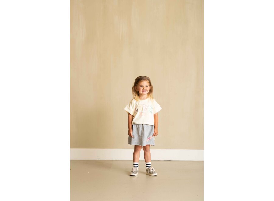 Skater skirt - Grey melange