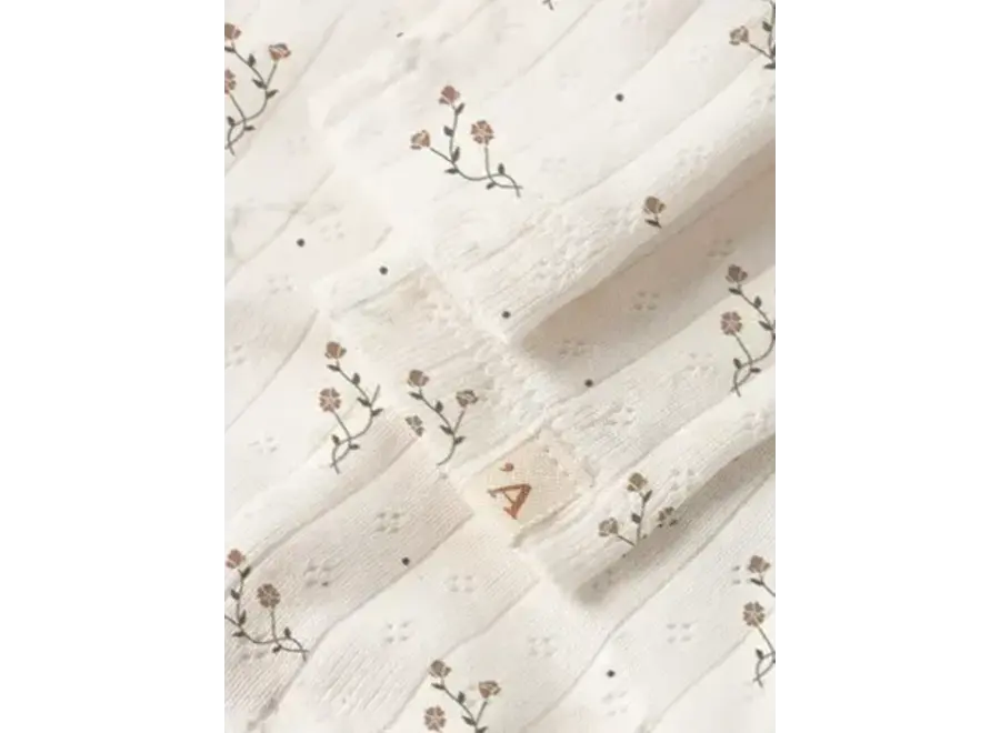 Rachello Ria slim leggings - Coconut milk/ Flower