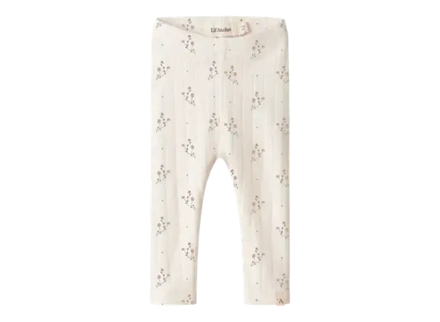 Rachello Ria slim leggings - Coconut milk/ Flower