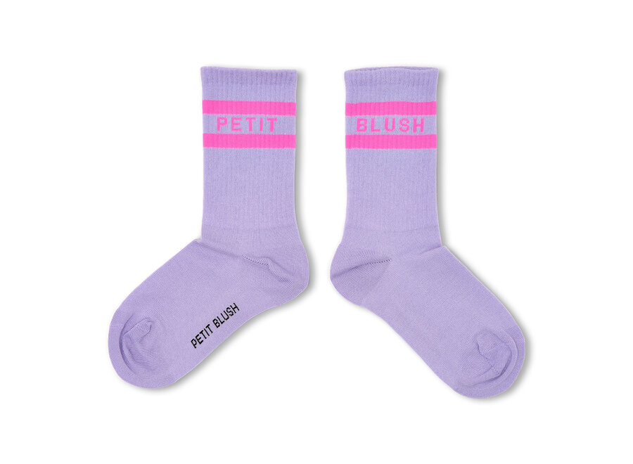 Sport socks - Violet/Neon pink