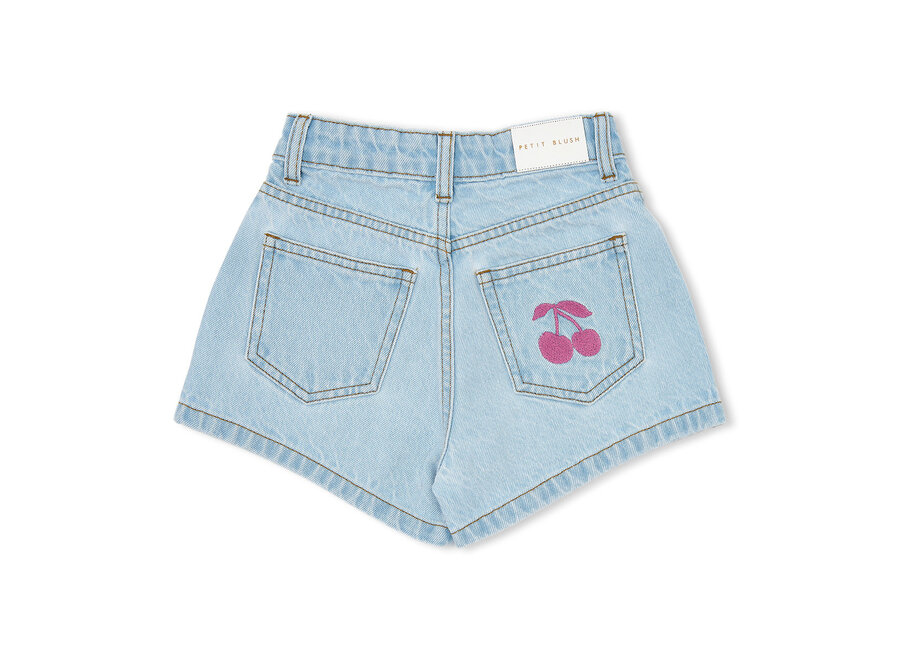 Jeans short - Washed light blue