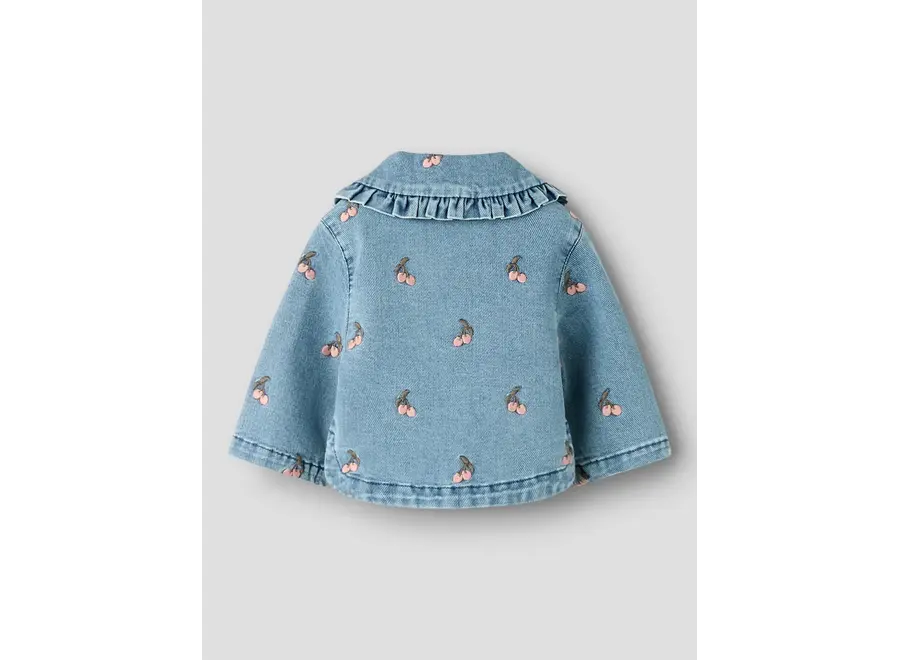 Deva loose dnm jacket - Cherry embroidery