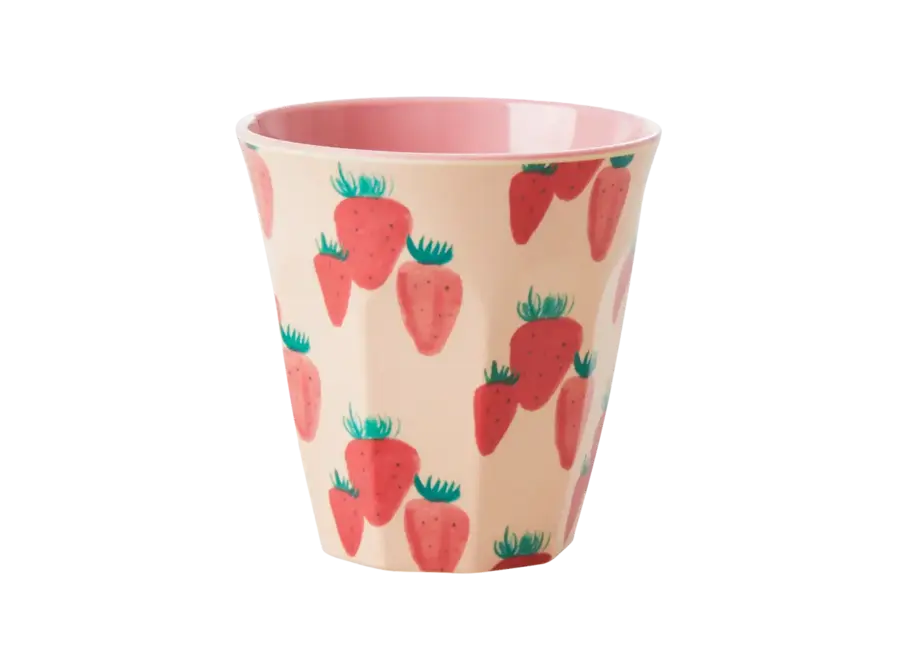 Melamine beker - Strawberry print