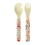 Melamine spoon and fork - pink - fun fair
