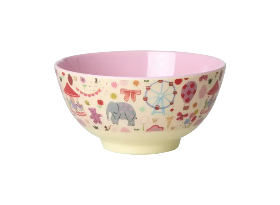 Melamine bowl - pink - Fun fair