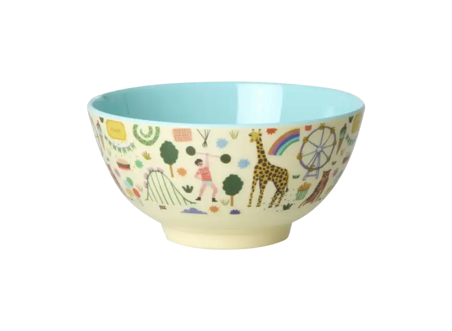 Melamine bowl - mint - Fun fair