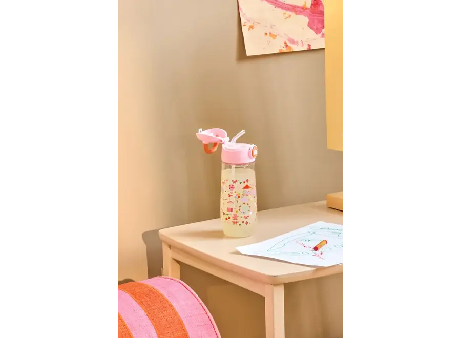 Tritan drinking bottle - pink - Fun fair