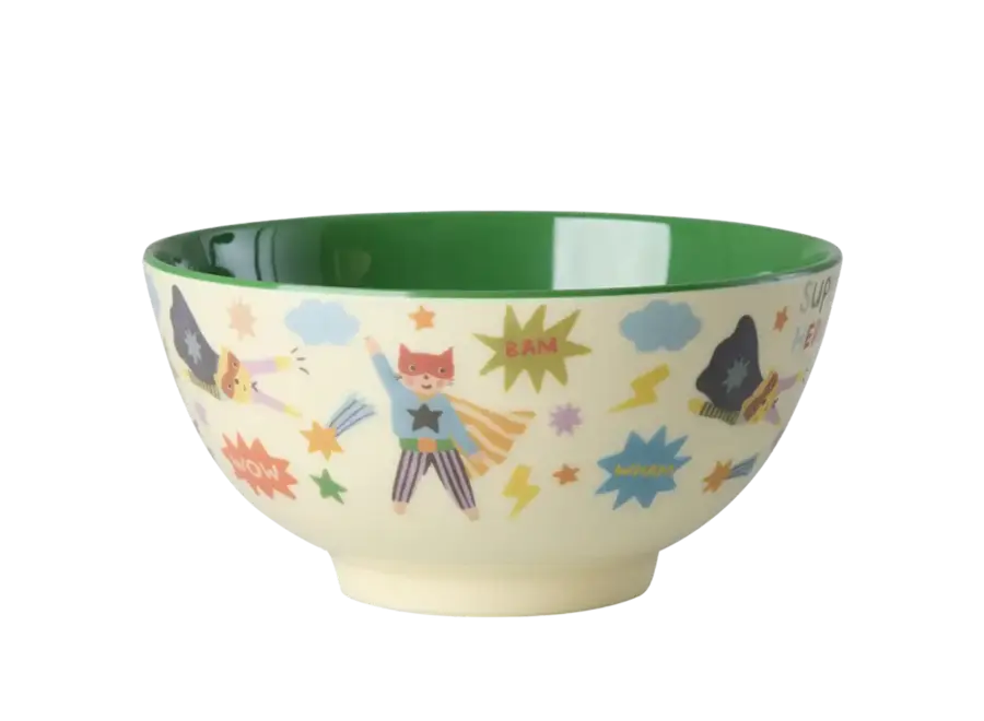 Melamine bowl - green - Hero print