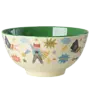 Melamine bowl - green - Hero print