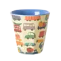 Melamine cup - Happy cars print