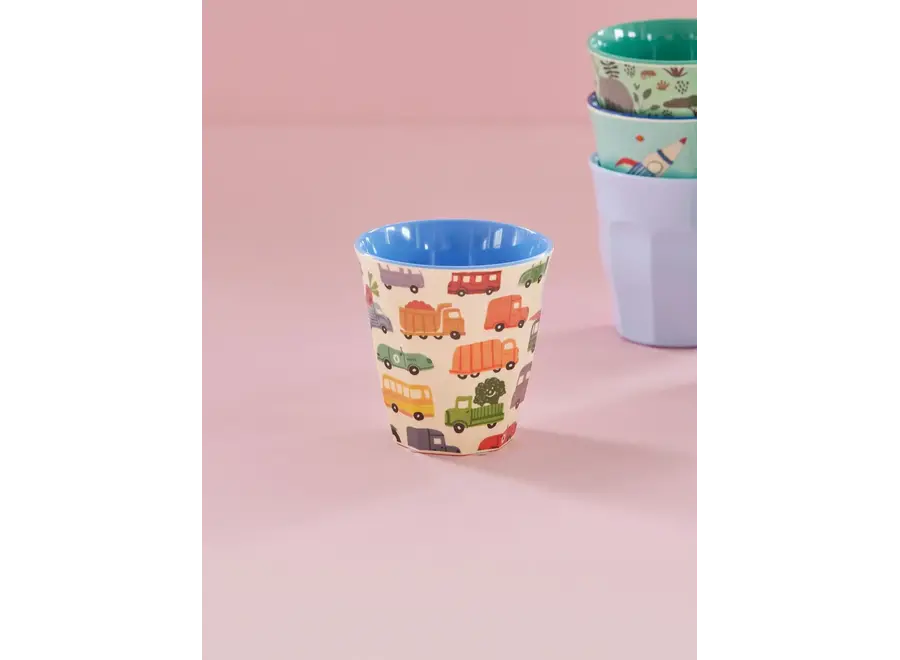 Melamine cup - Happy cars print