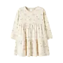 Layo Sif LS dress - Coconut milk/ flower yellow