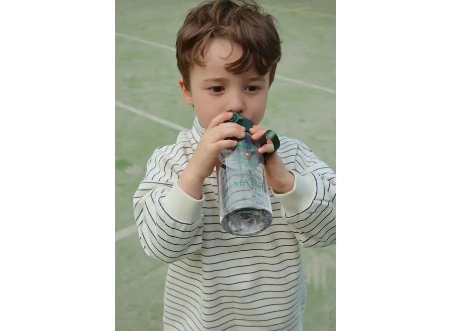 Lou stripe half zip sweat - Flinstone stripe