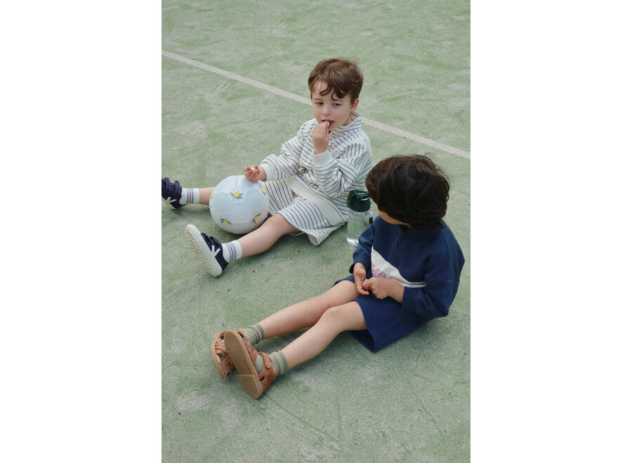 Lou sweatshort - Flintstone stripe