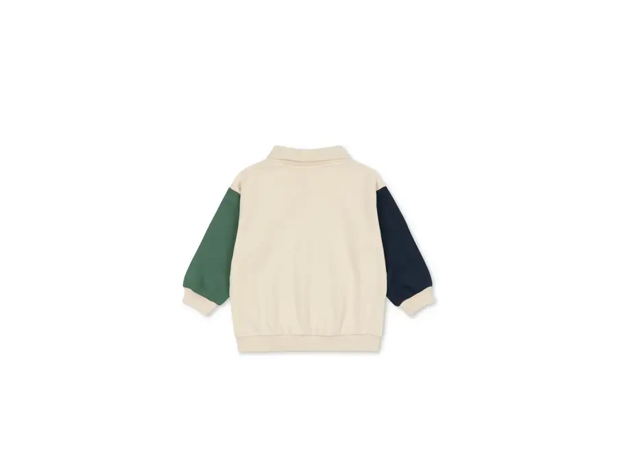 Spotty langarm polo - Multi color