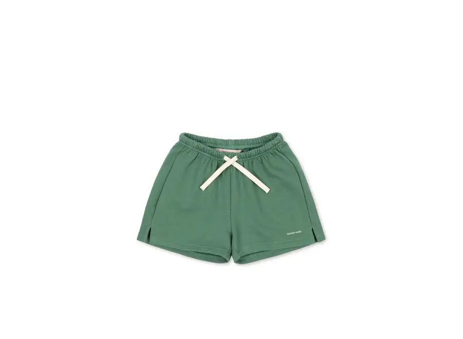 Spotty sweatshorts - Dark ivy