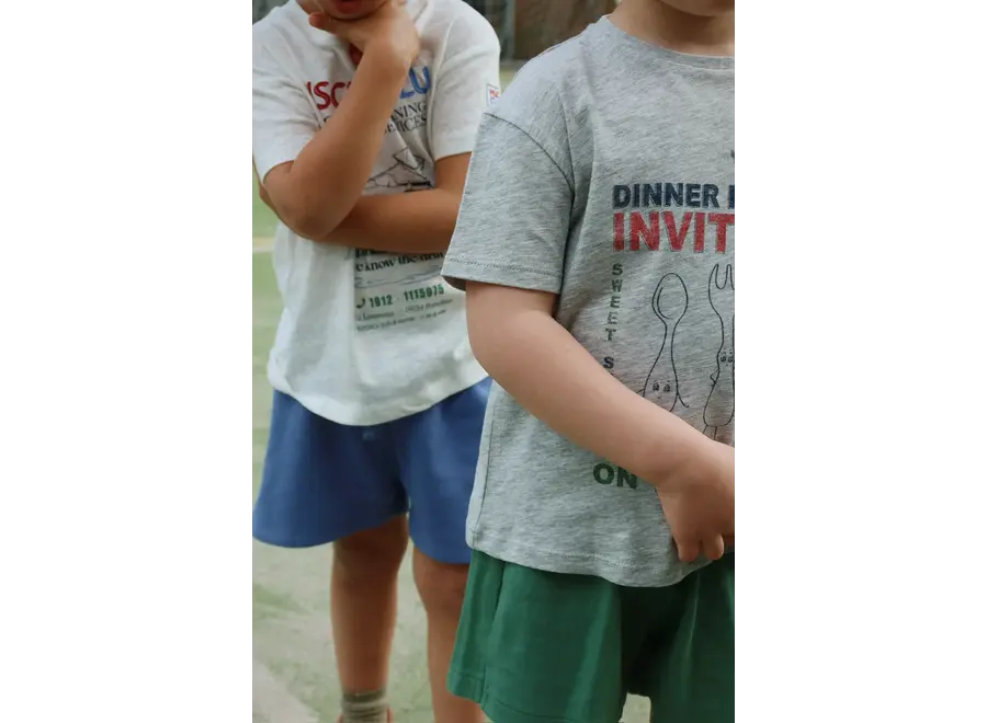 Spotty sweatshorts - Dark ivy