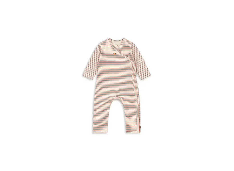 Basic newborn onesie - Stripe tricolore petit