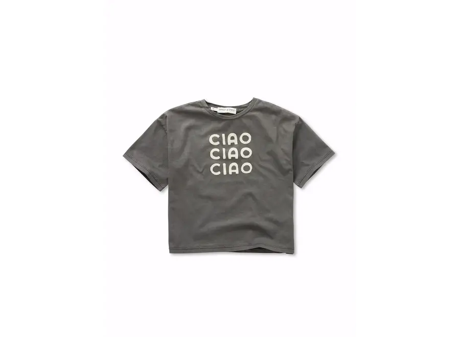 T-shirt - Ciao ciao - Washed black