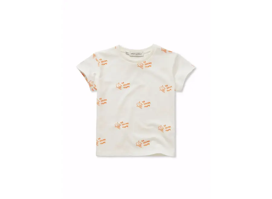 T-shirt ice cream print - Off white