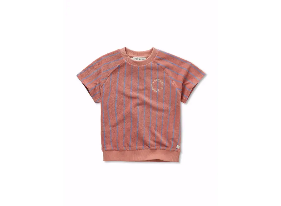 Sweatshirt raglan short sleeve - Rose dawn