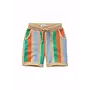 Sweat shorts multi color stripes - Sand