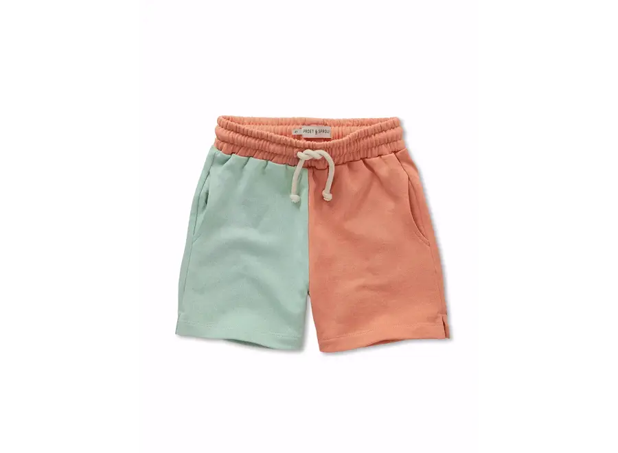Sweatshorts colourblock - Orange ace