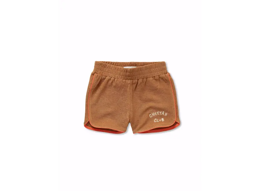 Terry sport shorts - Tabacco