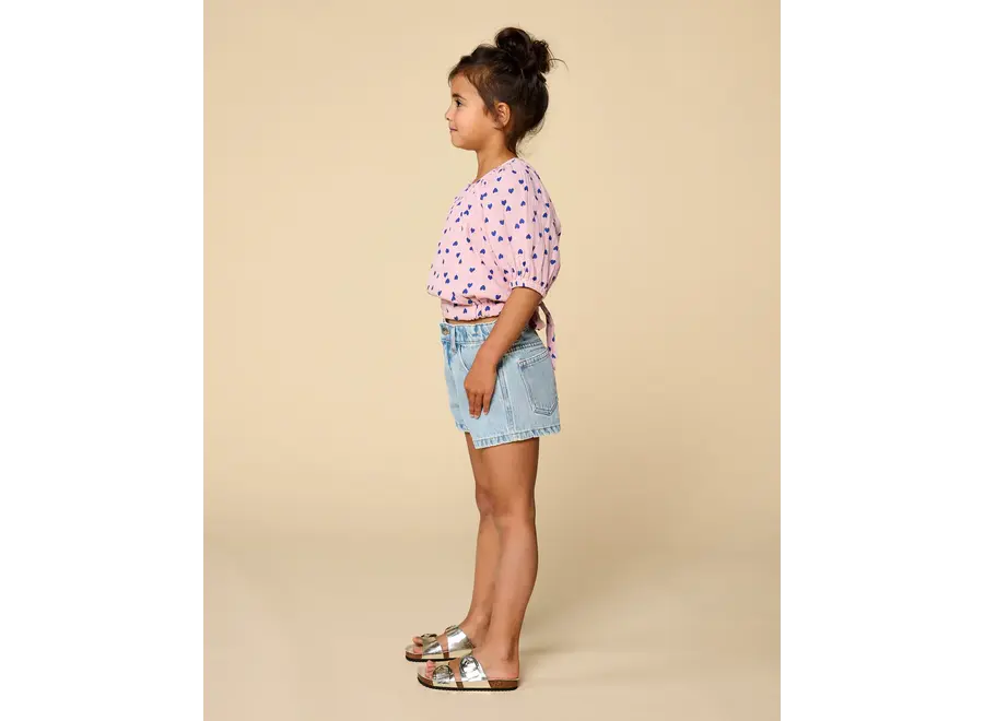 Jeans short - Washed light blue