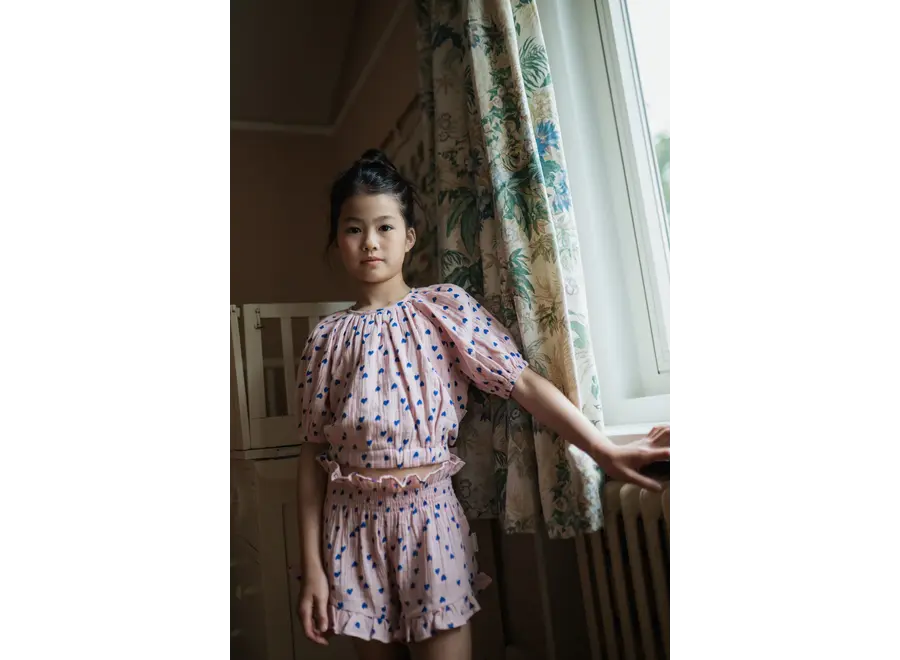 Adele blouse - Candy hearts