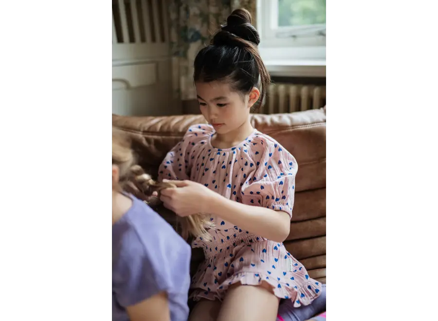 Adele blouse - Candy hearts