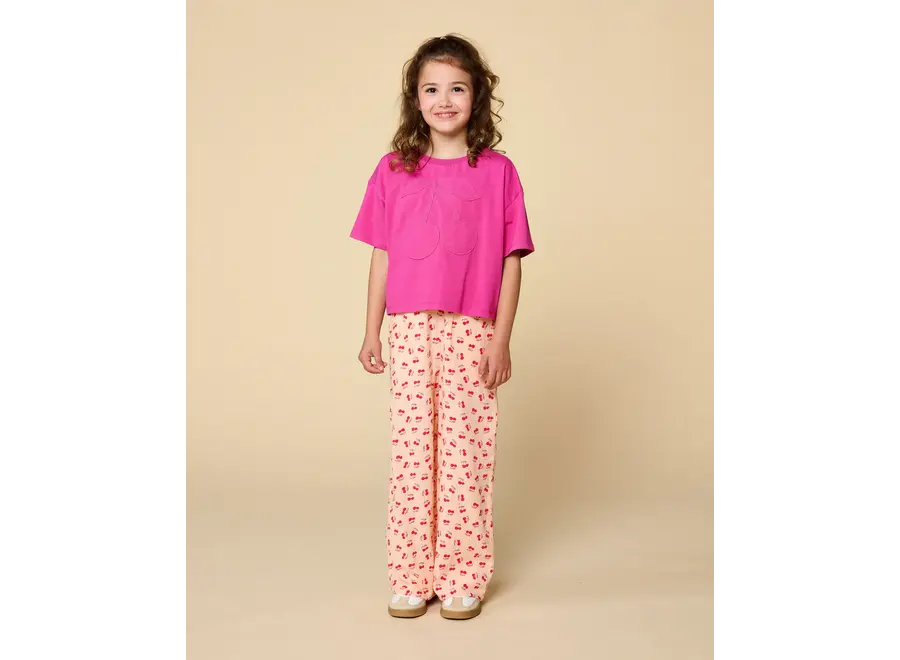 Cherry T-shirt - Rose violet