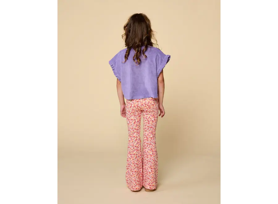 Bowie flared pants - Small flowers