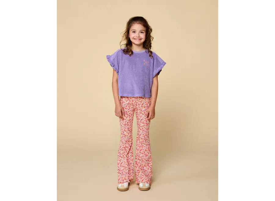 Bowie flared pants - Small flowers