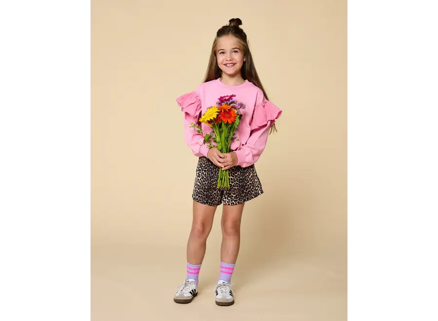 Jeans short- Leopard