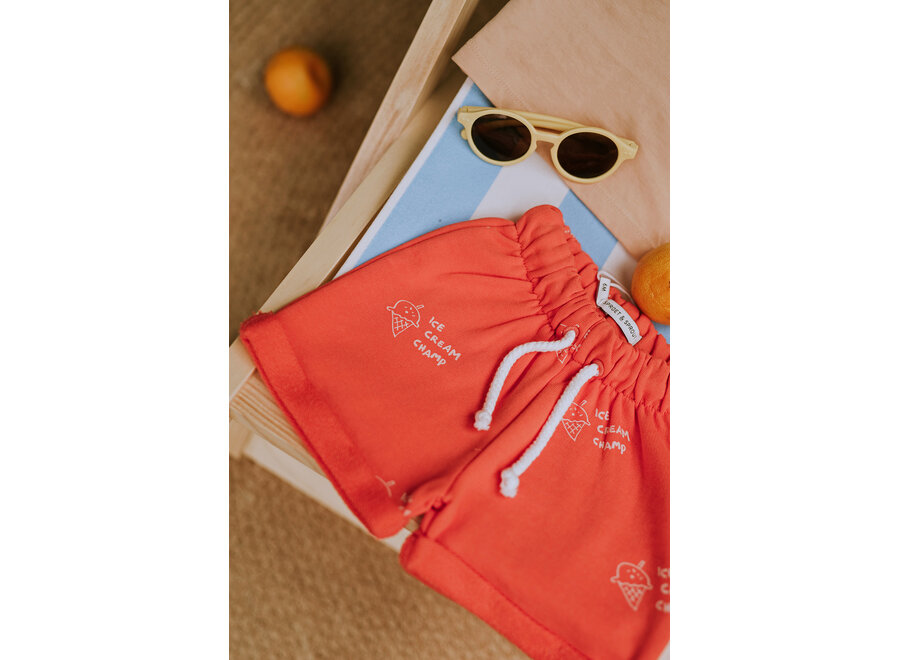 Baby boy short - Orange sprint