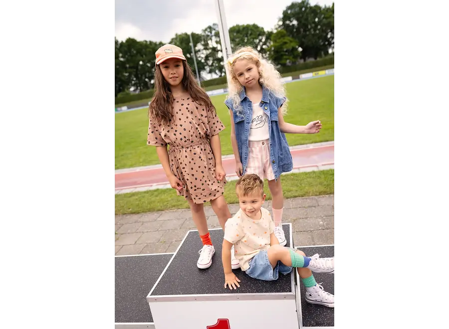 Ruffle short small stripe - Off white