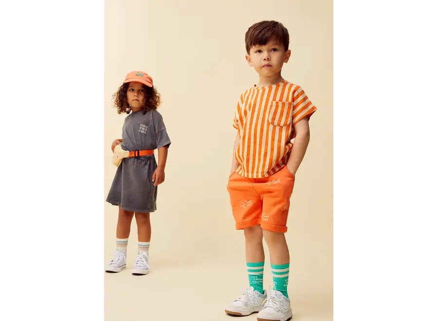 Sweat shorts ice cream print - Orange sprint