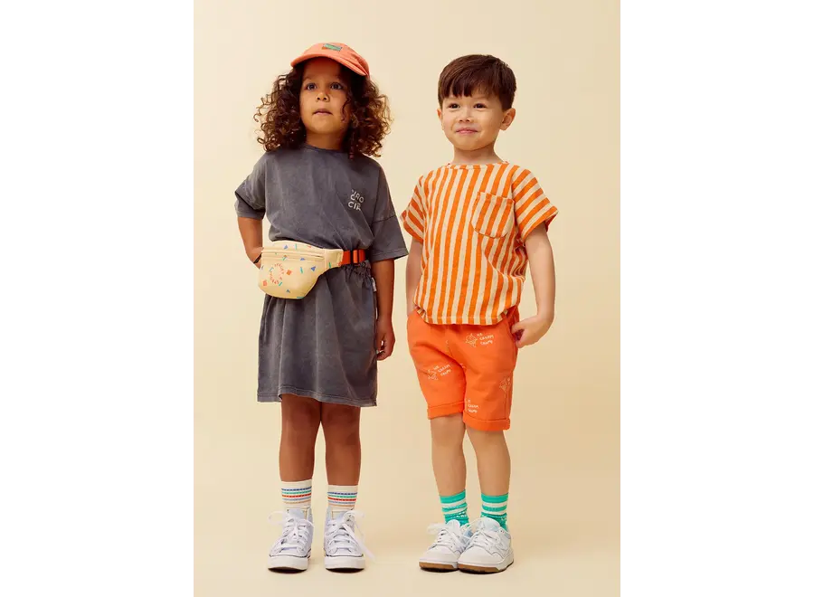 Sweat shorts ice cream print - Orange sprint