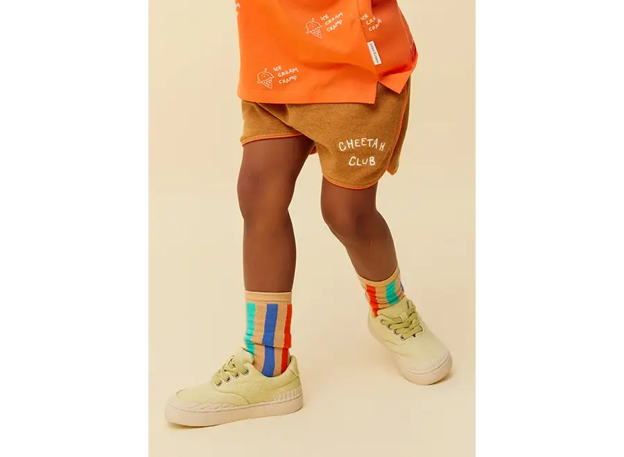 Terry sport shorts - Tabacco