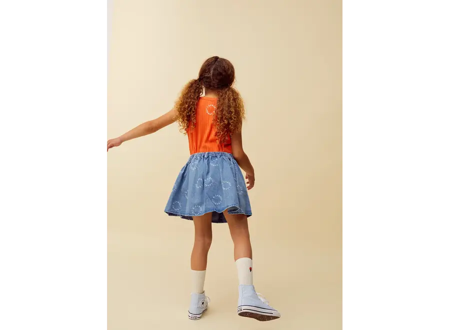 Denim skirt - Denim blue